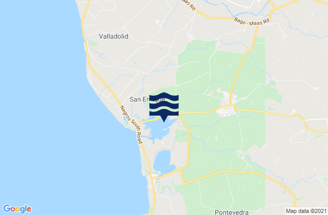 Karte der Gezeiten Sibucao, Philippines