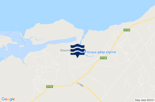 Karte der Gezeiten Sidi Makhlouf, Tunisia