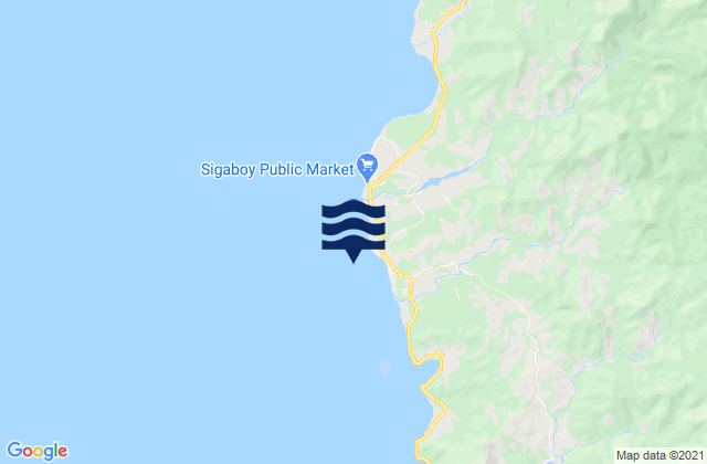 Karte der Gezeiten Sigaboy Island, Philippines