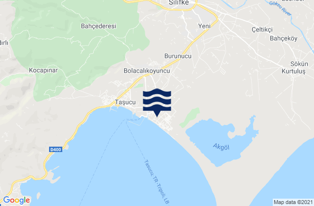 Karte der Gezeiten Silifke, Turkey