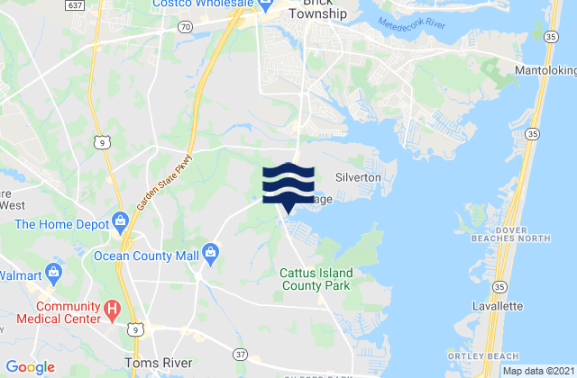 Karte der Gezeiten Silver Bay Silver Bay Marina, United States
