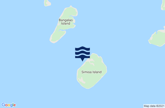 Karte der Gezeiten Simisa Island, Philippines