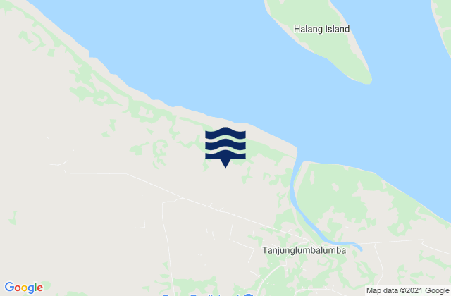 Karte der Gezeiten Simpangbandung, Indonesia