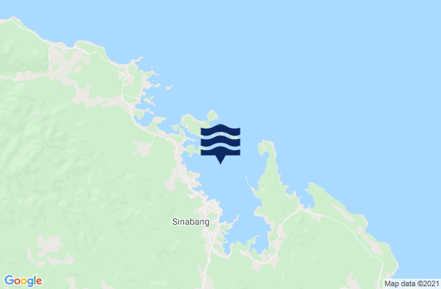 Karte der Gezeiten Sinabang Bay Pulo Simalur, Indonesia
