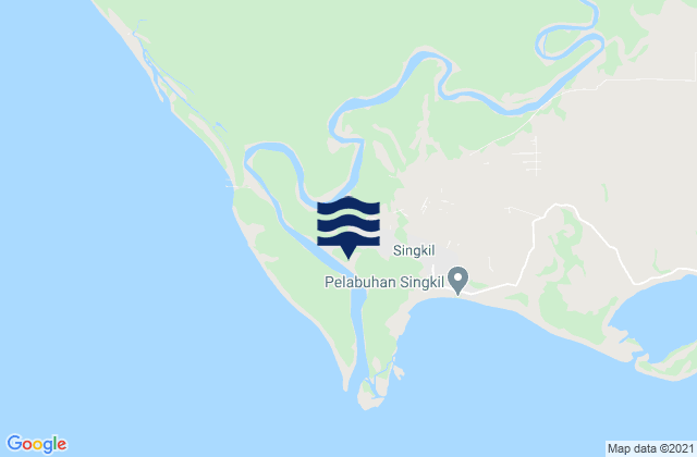 Karte der Gezeiten Singkil, Indonesia