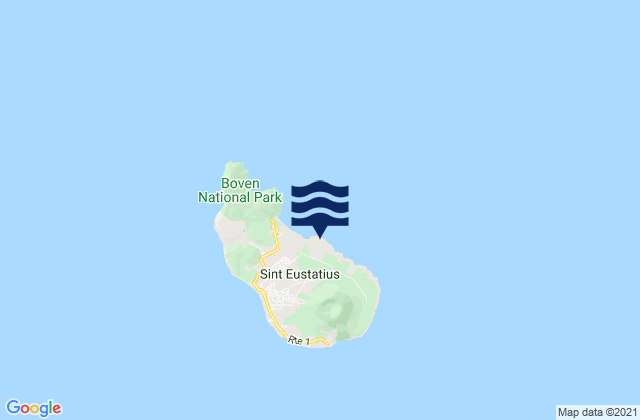 Karte der Gezeiten Sint Eustatius, Bonaire, Saint Eustatius and Saba 