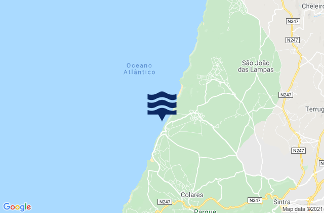 Karte der Gezeiten Sintra, Portugal