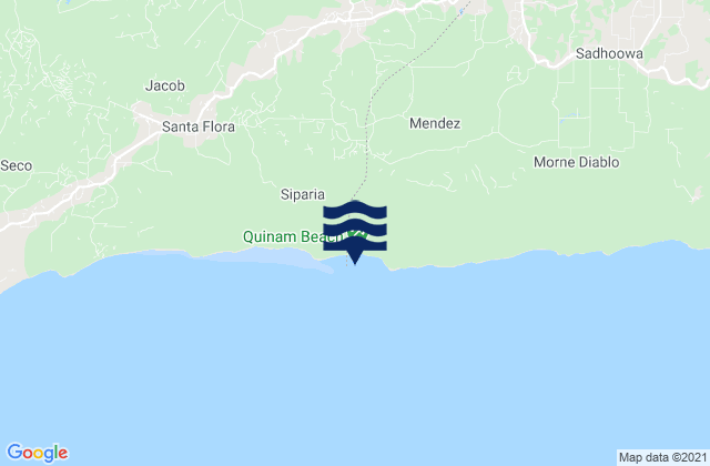Karte der Gezeiten Siparia, Trinidad and Tobago