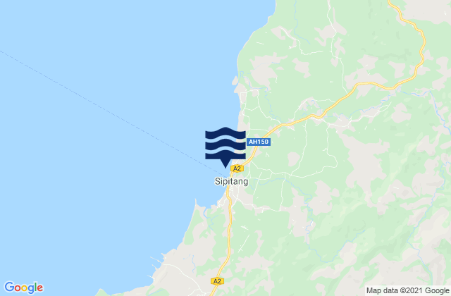 Karte der Gezeiten Sipitang Brunei Bay, Malaysia