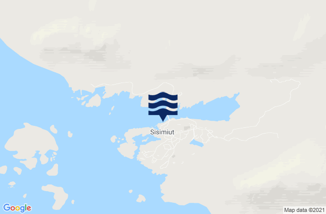 Karte der Gezeiten Sisimiut, Greenland