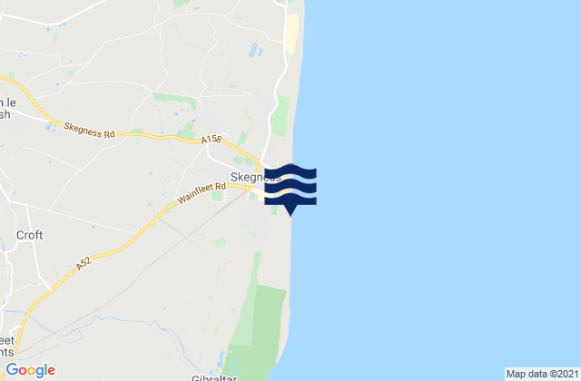 Karte der Gezeiten Skegness, United Kingdom