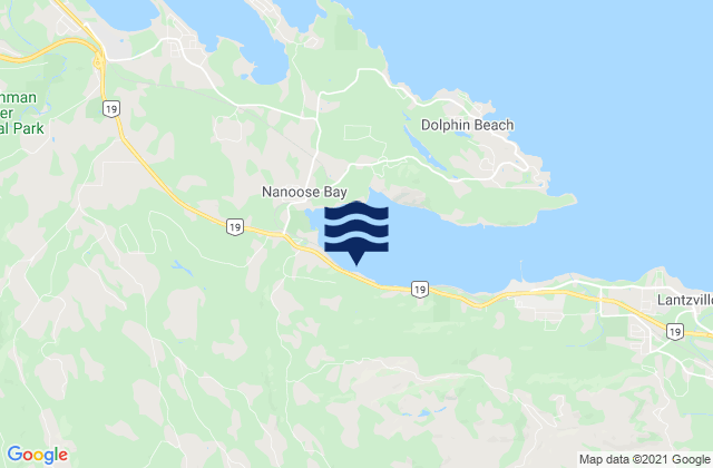 Karte der Gezeiten Skerry Bay, Canada