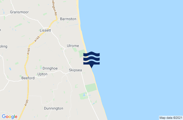 Karte der Gezeiten Skipsea Beach, United Kingdom
