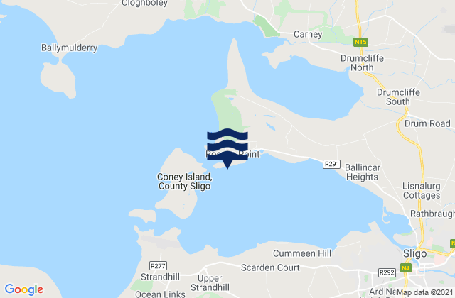 Karte der Gezeiten Sligo Harbour (Oyster Island), Ireland