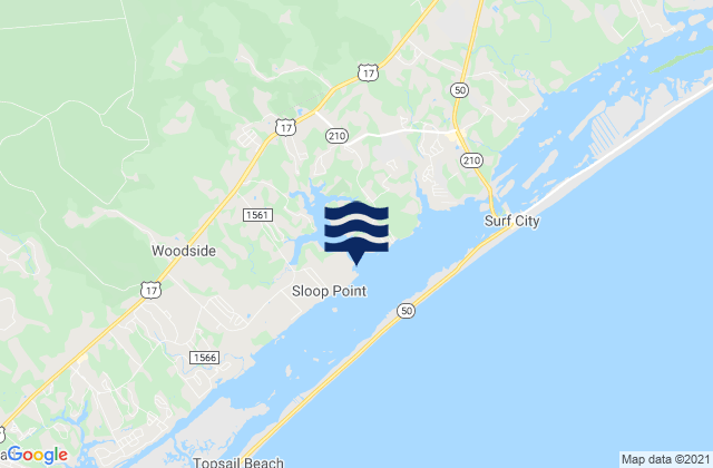 Karte der Gezeiten Sloop Point, United States