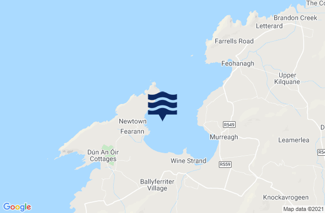 Karte der Gezeiten Smerwick Harbour, Ireland