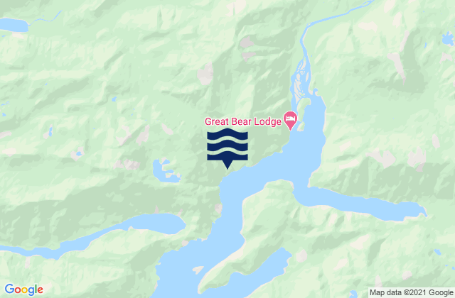 Karte der Gezeiten Smith Inlet, Canada