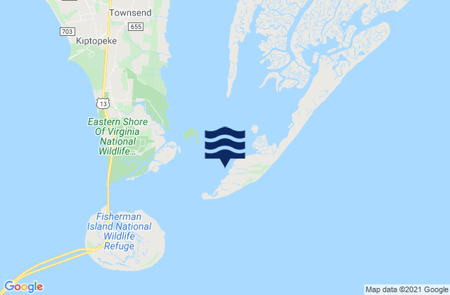 Karte der Gezeiten Smith Island (coast Guard Station), United States