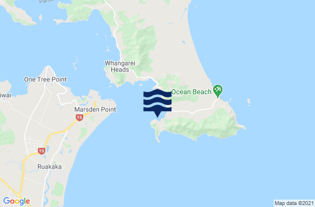 Karte der Gezeiten Smugglers Bay, New Zealand