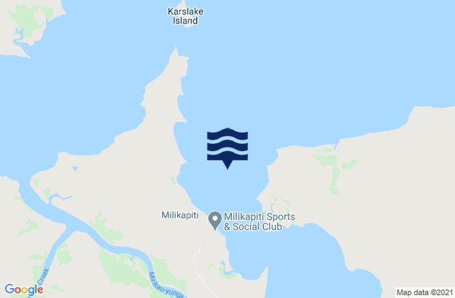 Karte der Gezeiten Snake Bay, Australia