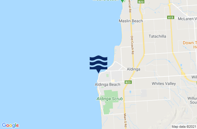 Karte der Gezeiten Snapper Point, Australia