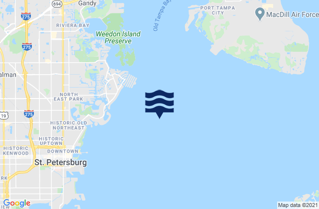 Karte der Gezeiten Snell Isle 1.8 miles east of, United States