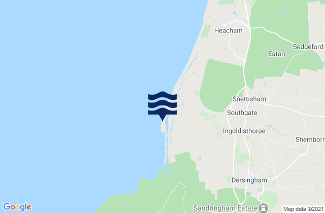 Karte der Gezeiten Snettisham Beach, United Kingdom