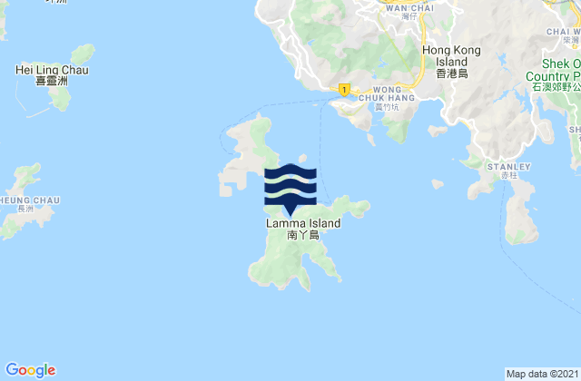Karte der Gezeiten Sok Kwu Wan, Hong Kong