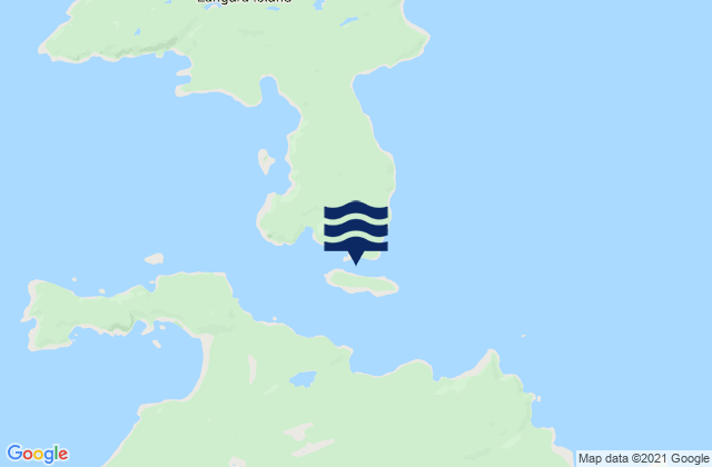 Karte der Gezeiten Solide Passage, Canada