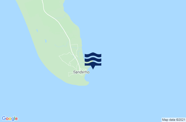 Karte der Gezeiten Sonderho Fano Island, Denmark