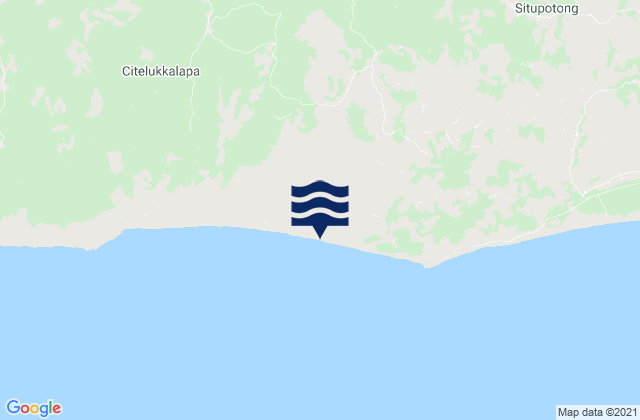 Karte der Gezeiten Sorongan, Indonesia