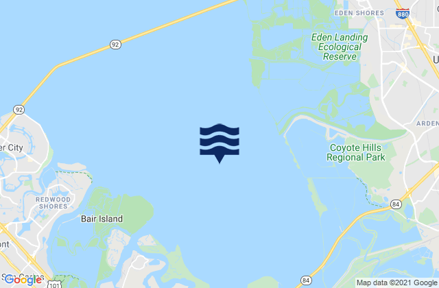 Karte der Gezeiten South Bay Wreck, United States