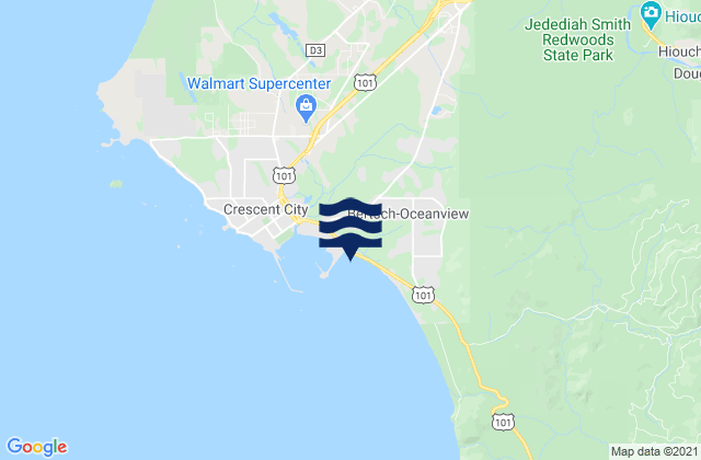 Karte der Gezeiten South Beach, United States