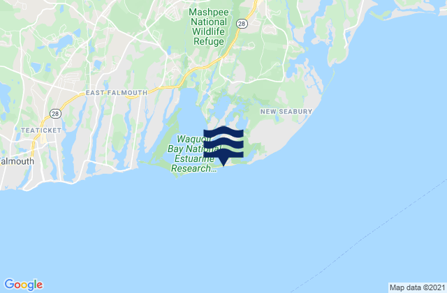 Karte der Gezeiten South Cape Beach, United States