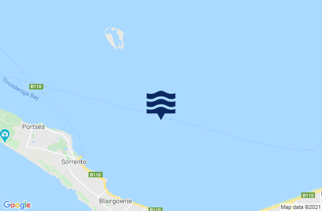 Karte der Gezeiten South Channel, Australia