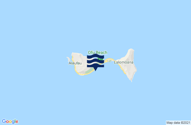 Karte der Gezeiten South Ofu Beach, American Samoa