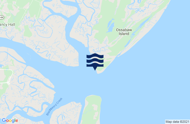 Karte der Gezeiten South Ossabaw Island Bear River, United States