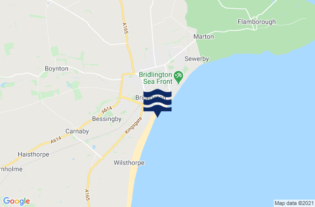 Karte der Gezeiten South Sands Beach, United Kingdom