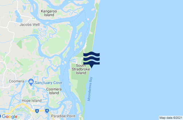 Karte der Gezeiten South Stradbroke, Australia