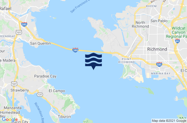 Karte der Gezeiten Southampton Shoal Channel LB 6, United States