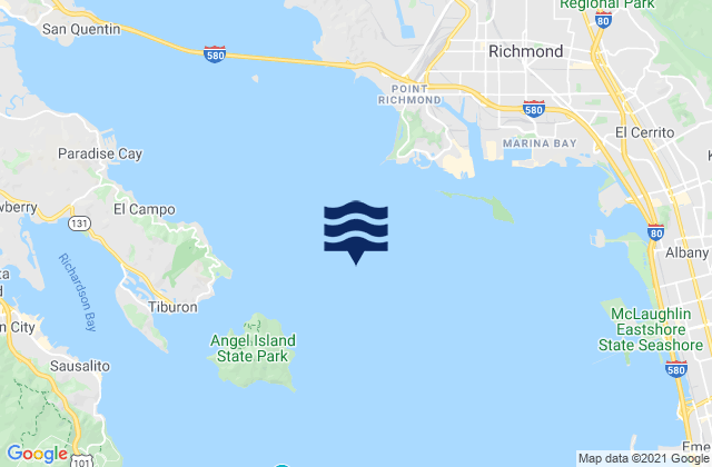 Karte der Gezeiten Southampton Shoal Light .2 mi E, United States