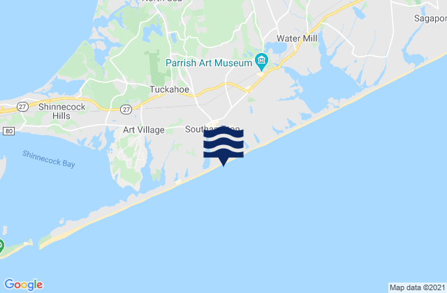 Karte der Gezeiten Southampton, United States