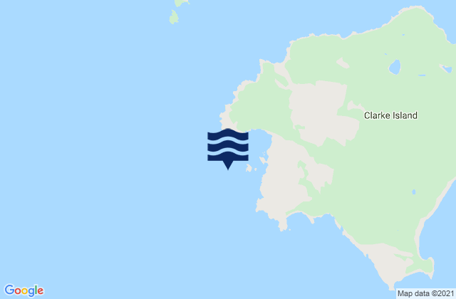 Karte der Gezeiten Spike Island, Australia