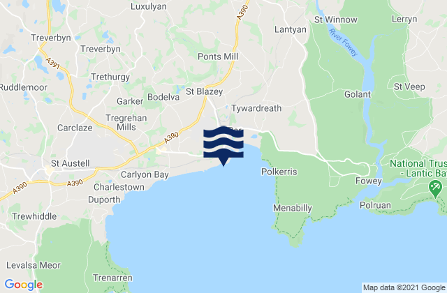 Karte der Gezeiten Spit Beach, United Kingdom