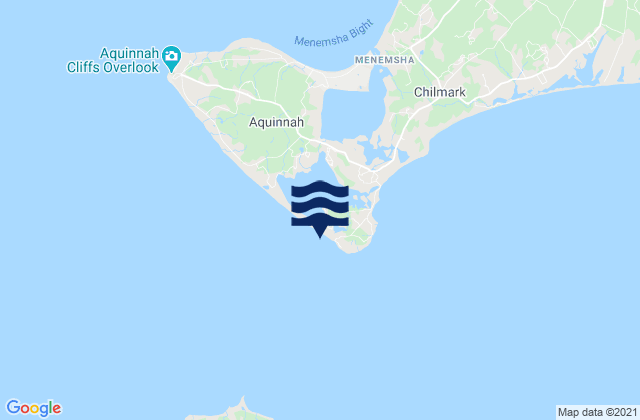 Karte der Gezeiten Squibnocket Beach, United States