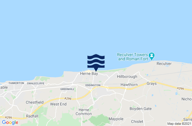 Karte der Gezeiten St Brelade's Bay, United Kingdom