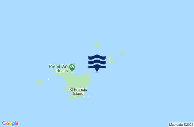 Karte der Gezeiten St Francis Island, Australia