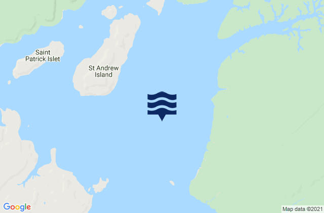 Karte der Gezeiten St George Basin, Australia