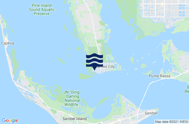 Karte der Gezeiten St James City Pine Island, United States