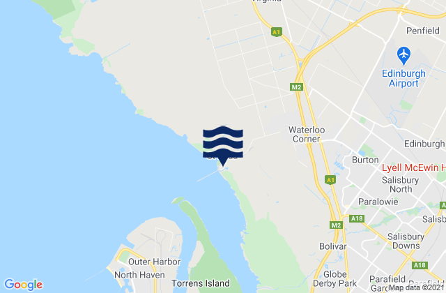 Karte der Gezeiten St Kilda Beach, Australia